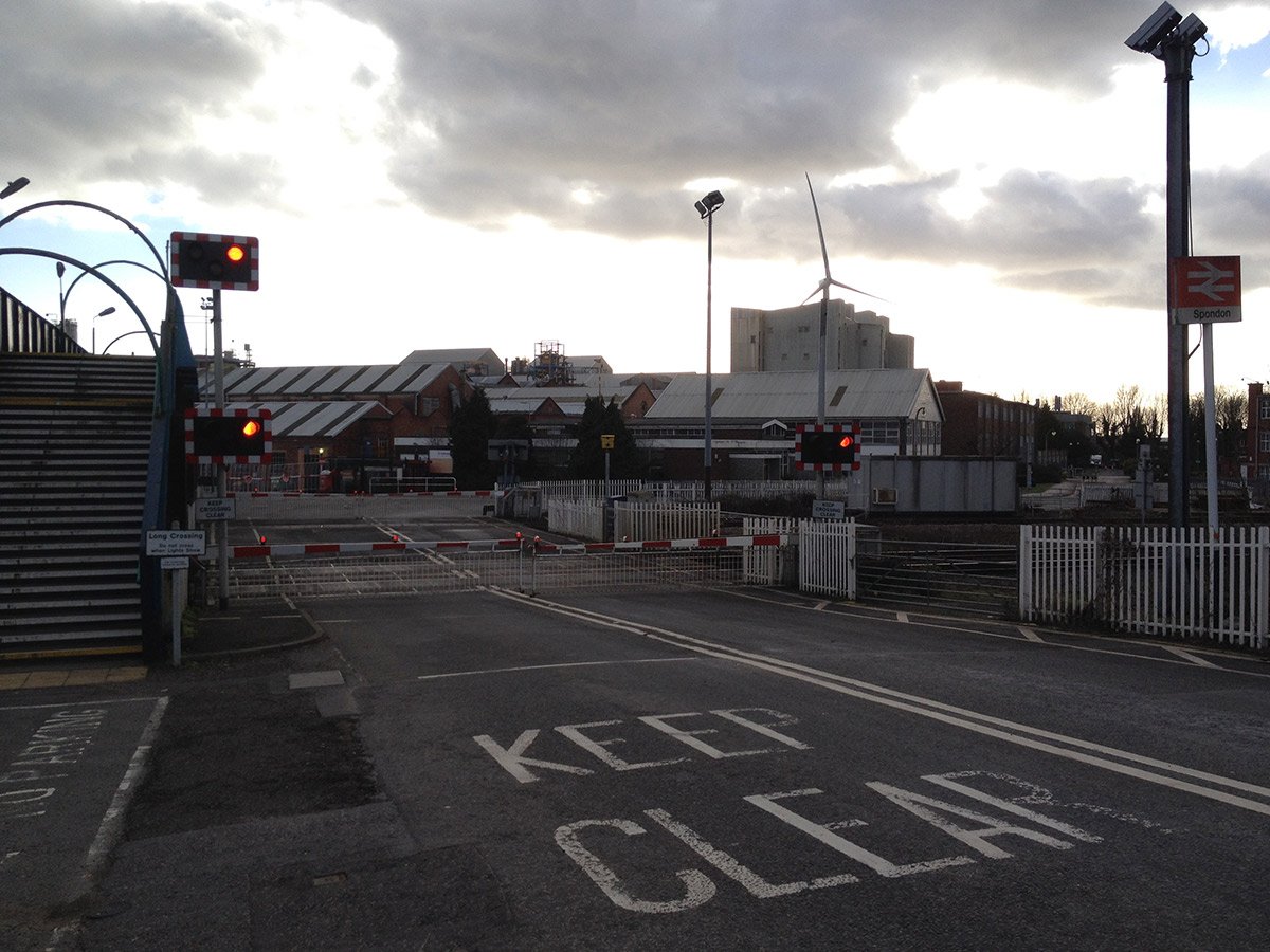 Photograph of Rail Crossing and Celanese