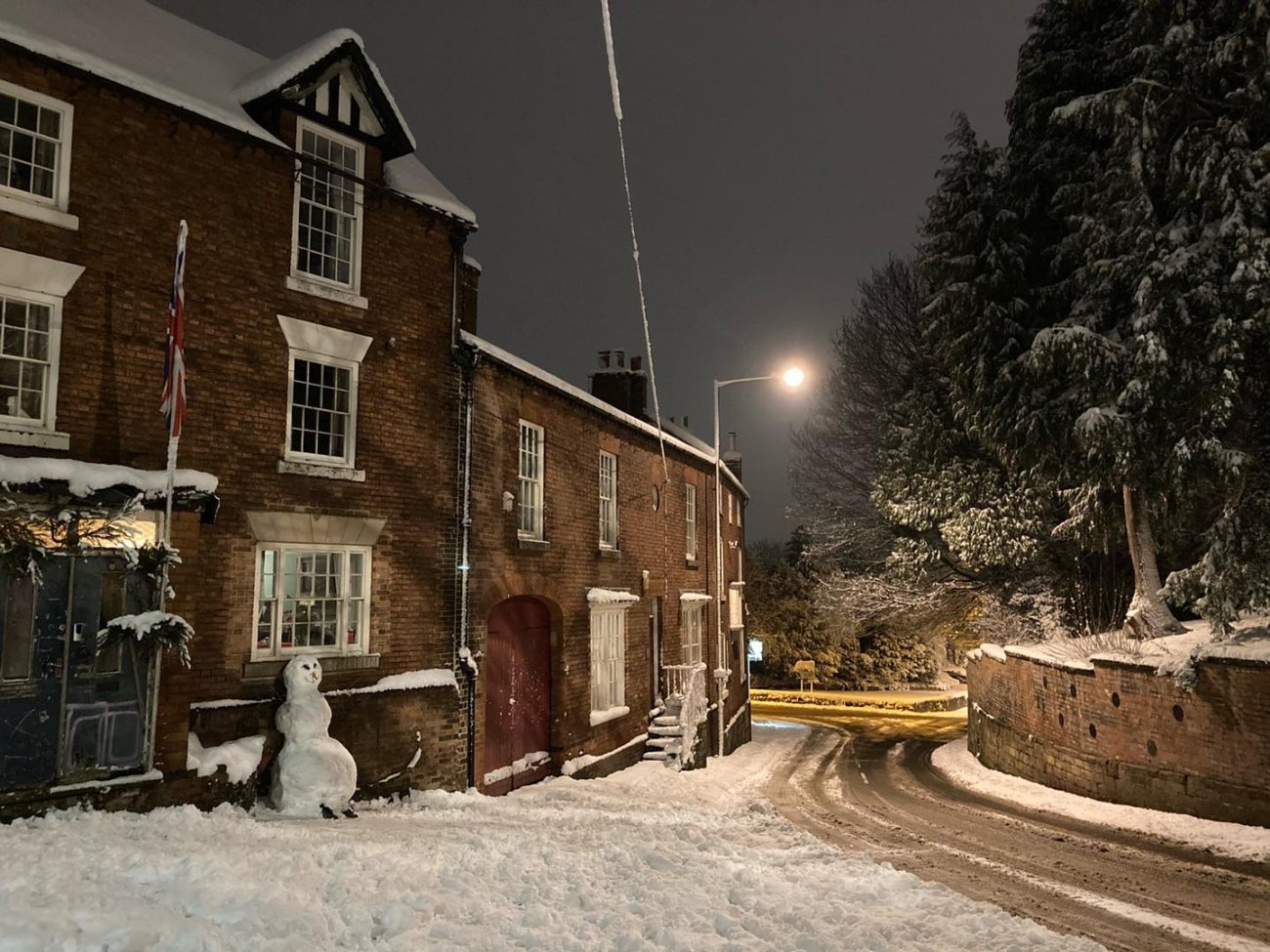 Photograph of Snowy Spondon Nights - Church Hill